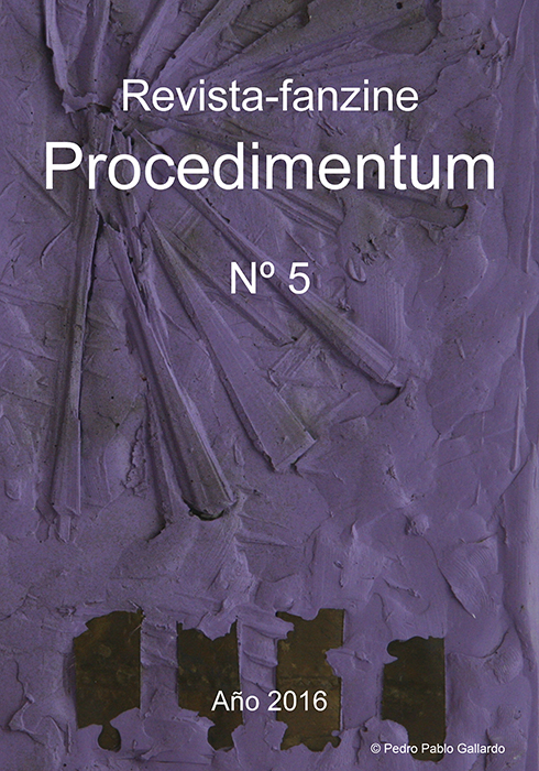 imagen. portada revista-fanzine procedimentum 5